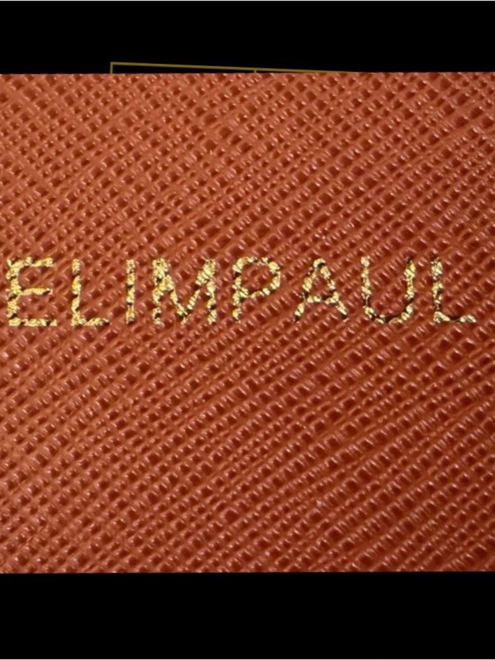 Elimpaul Zip-Around Wallet in Cognac Brown NWOT